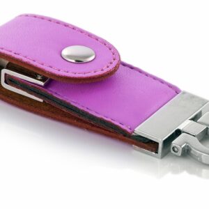 Çıtçıt Kapaklı Deri USB Bellek