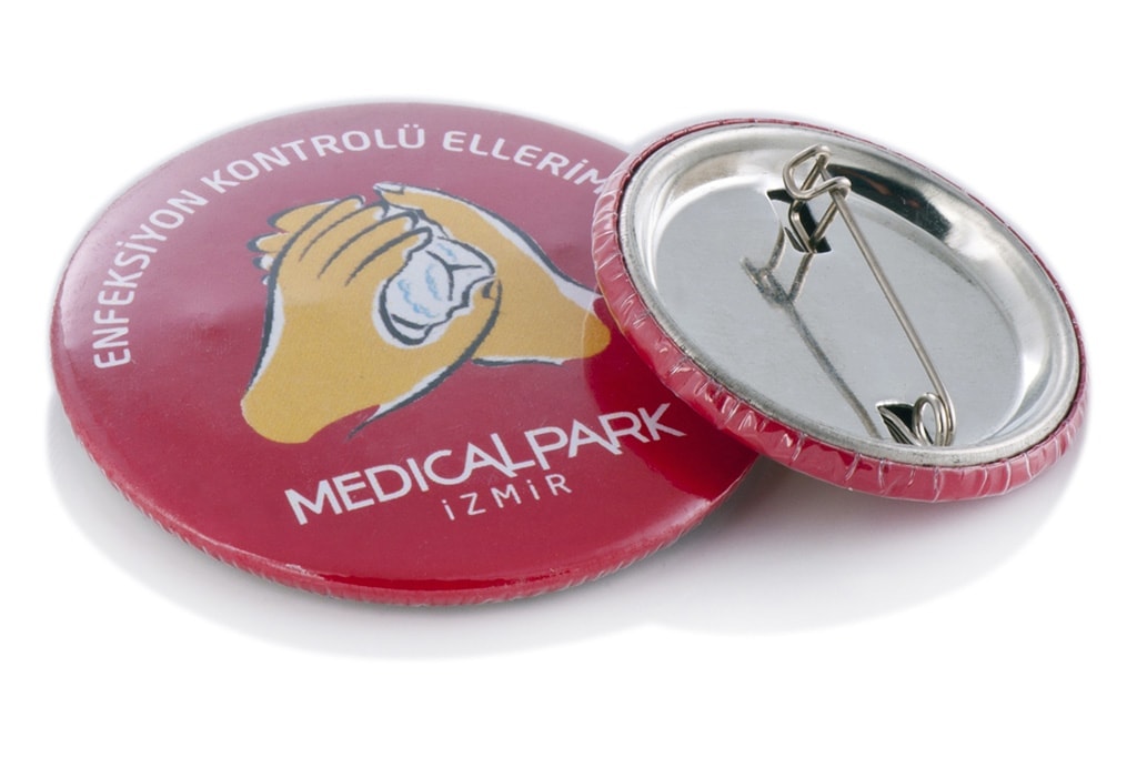 CORONA1-1.jpg İğneli Buton Rozet - Görsel 1