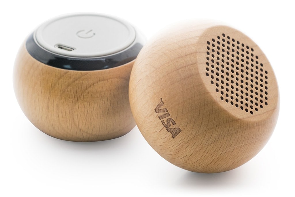 FERONIA1-1.jpg TWS Ahşap Bluetooth Hoparlör - Görsel 1