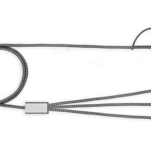 Kopmayan Örgülü Çoklu Şarj Kablosu