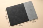 15W Kablosuz Hızlı Şarj Özellikli Deri Mouse Pad - Görsel 7