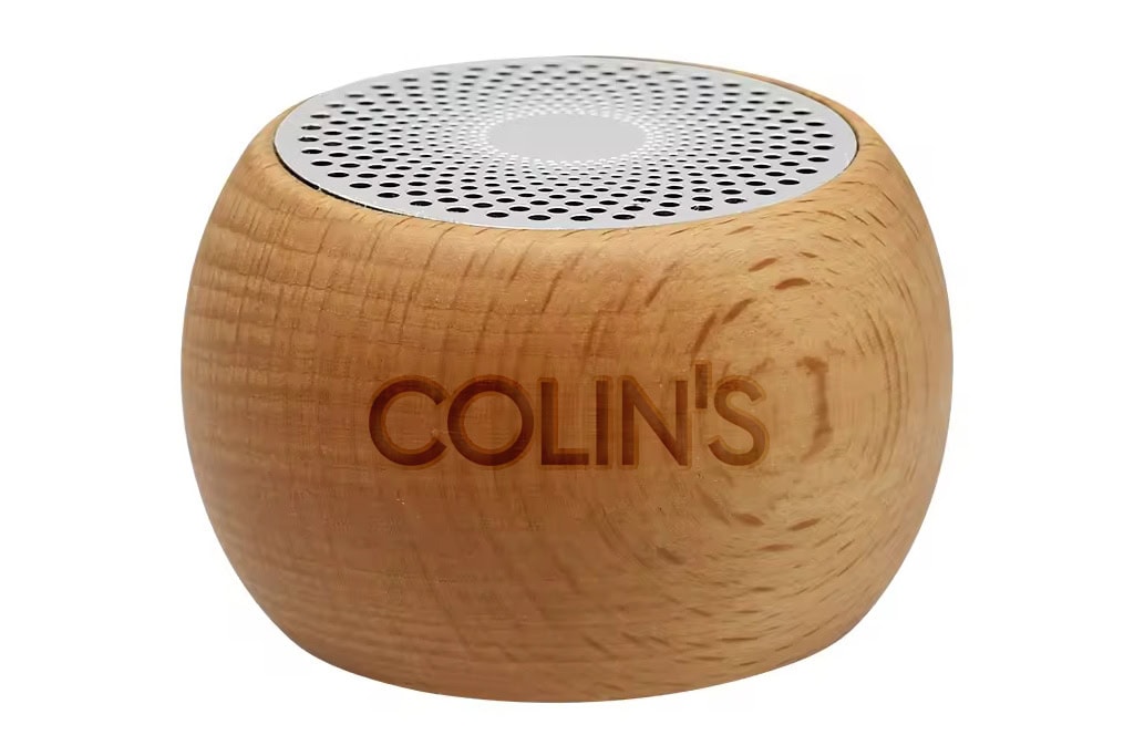 WOODY1.jpg Masif Ahşap Bluetooth Hoparlör - Görsel 1