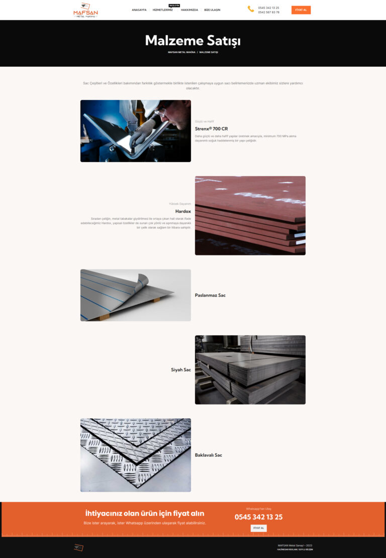 FireShot Capture 025 - Çorum Sac Malzeme Satışı - MAFSAN Metal Makina - mafsanmetal.com.tr