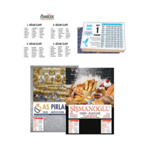 Firmaya Özel Blok Takvim